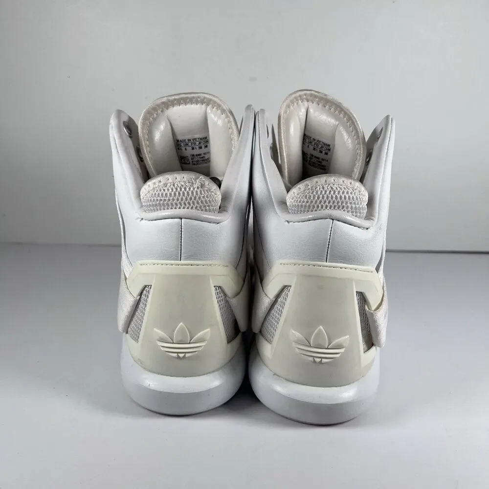 Adidas Originals C-10 Mid White Lace Up Basketball Shoes Sneakers Men's Size 6.5